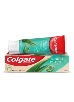 Buy Colgate Toothpaste Natural Extracts With Aloe Vera 75 ML in Saudi Arabia