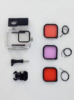 Buy PhatCat Waterproof Dive Housing + Dive Filter Kit Accessories for GoPro Hero 12, 11, 10, 9 in UAE
