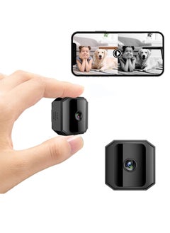 اشتري Mini Surveillance Camera 1080P, Portable Small HD Nanny Cam with Night Vision and Motion Detection, Indoor Security Camera with 360° Adjustable Stand, Covert Security Camera for Home (2024 Version) في الامارات