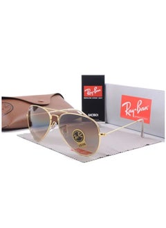 Buy Ray-Ban Classic Pilot Polarized Lens Sunglasses Gold Framed with Tea UV Lenses in Saudi Arabia