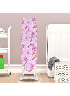 Buy 2-piece Household Home Ironing Board with Solid Iron Rest and 4-Step Height Adjustment for Home in Saudi Arabia