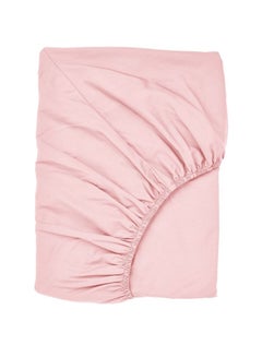 Buy Fitted Sheet Light Pink 180x200 Cm in Saudi Arabia