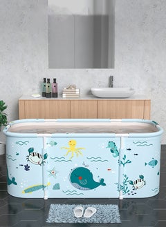 Buy Household Adult Foldable Bath Tub, Full Body Bath Tub, Heat Preservation Bath Tub 115*60*50cm in Saudi Arabia