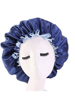 Buy Women's Adjustable Reversible Satin Bonnet - Soft Double Sided Sleep Cap in UAE