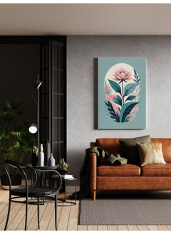 Buy Watercolor Painted Pink Petals Printed canvas wall art 120x80 in Egypt