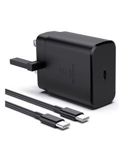 Buy 45W for Samsung Phone Super Fast Charger (UK Plug with USB Type-C Cable) PPS Wall Travel Adapter Samsung Galaxy S24 Ultra/S23+/S22/S21+/S20/A13/A53 5G/A54 USB C Fast Charger Type C Plug in Saudi Arabia