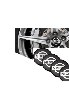 اشتري Car tire cover for Nissan, four pieces, black في مصر