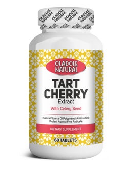 Buy Oladole Natural Tart Cherry Extract Supplement Complex 1240mg 60 Tablets With Celery. in UAE