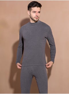 Buy Men's Cotton Thermal Underwear Set Shirt Pants Long Johns in UAE