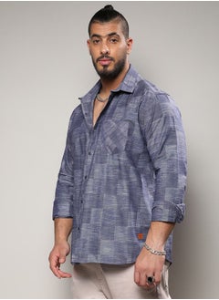 اشتري Plus Heathered Denim Check Shirt في السعودية