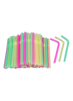 Buy 50 Pack Colorful Jumbo Drinking Straw Biodegradable Straws for Cocktail, Smoothie, Juice, Milkshake - Perfect Straws for Picnic, Camping, Party - Multicolor in UAE