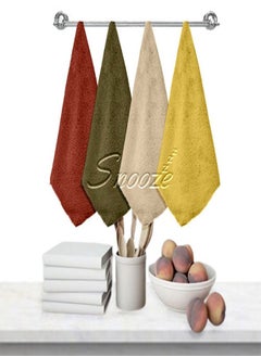 اشتري Fur Kitchen Towel set 4 pieces 30x20 Cm في مصر