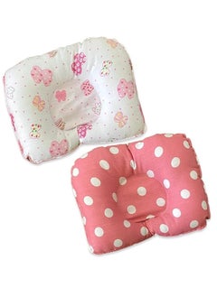 Buy 4 Pillows For Newborns, Breathable Infant Head Shaping Protection Pillow For Flat Head Syndrome, Washable Baby Head Support Pillow For Girls And Boys - Blue And Pink - Multi Shape in Egypt