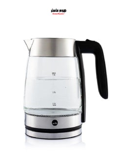 Buy Home Master Electric Kettle Glass Kettle 2200W 1.7L Hot Water Kettle with Indicator Light, Auto Shut Off and Dry Boil Protection, Safety Touch Handle, 360 Degree Rotating Base HM-626 in Saudi Arabia