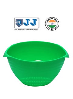 Buy Colander Plastic Rice Washing, Smart Strainer Bowl, Sieve Kitchen Organizer Green in UAE