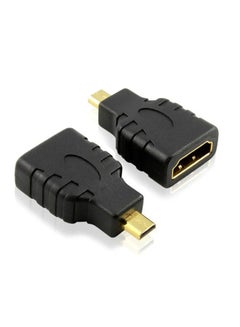 Buy HDMI Female to Micro HDMI Male Adapter Connector HD TV DVD in Saudi Arabia