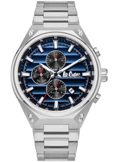 اشتري Lee Cooper Men's Watch, Multi Function Display and Metal Strap - LC08026.390, Silver في الامارات