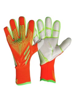 اشتري Soccer Goalkeeper Gloves, Professional Non-slip Goalkeeper Gloves, With Strong Grip And Protection, Breathable And Wear-resistant Youth And Adult Protective Goalkeeper Gloves. في الامارات