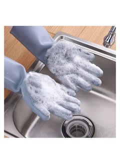 Buy Silicone Dish Cleaning Gloves Multicolor in Egypt
