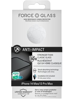 اشتري Force Glass IPhone 14 Max / 13 Pro Max Anti Impact Screen Protector Lifetime Warranty في الامارات