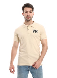 Buy Plain Comfy Buff Beige Polo Shirt in Egypt