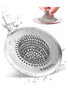 Buy Sink Drain Strainer, Reversible Mesh Sink Strainer with 304 Stainless Steel ,Revolutionary Anti-rust Kitchen Sink Strainer Food Catcher for Garbage Disposal without Clogging in Saudi Arabia