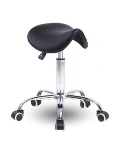 Buy COOLBABY Saddle Chair, Saddle Stool with Wheels, Hydraulic Rolling Swivel Adjustable Stool Chair for Salon Spa Beauty Massage Dental Clinic Home Office in UAE