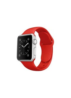 Buy Strap Silicone Band For Apple Watch 49mm / 45mm / 44mm / 42mm Series 1/2/3/4/5/6/7/8/SE Replacement Strap Wristband Bracelet Compatible with 49 mm / 45 mm/ 44 mm / 42 mm_Red in Egypt