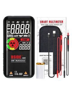 اشتري S20 Intelligent EMF Multimeter Electromagnetic Radiation Detector 3.5-inch Colored Display 9999 Counts Auto Range Rechargeable Universal Meter في السعودية