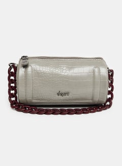 Buy Reptile Leather Chain Handle Shoulder Bag in Egypt