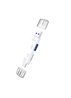 Buy USB2.0 OTG Card Reader for Android  PC U disk slot TF card slot 188-elegant white (pearl bag packaging) in UAE