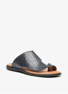 Buy Mens Textured Slip-On Arabic Sandals in Saudi Arabia