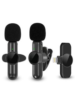 Buy Two Wireless Bluetooth Microphones For Video Recording And Live Broadcasting With A Microphone Receiver For Iphone in Saudi Arabia