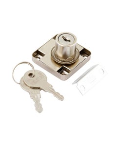 Buy Robustline Drawer Lock Single Turn Normal Key | Chrome Plated | 22 mm in UAE