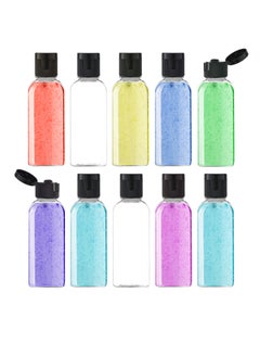 Buy HYFY 10 Pack 100ML Clear Plastic Squeeze Bottles with Disc Top Flip Cap Travel Bottle Set Shampoo Lotions Liquid Body Soap Creams Travel Bottles for Toiletries Kit Refillable Dispenser Accessories in UAE