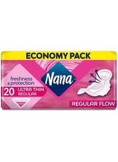 اشتري Nana Ultra Normal Sanitary Pads With Wings, 20 Count في الامارات