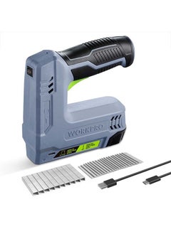 Buy WORKPRO Power Electric Cordless 2-in-1 Staple and Nail Gun, 2.0Ah Battery Powered Stapler for Upholstery, Crafts, DIY, Including USB Charger Cable, 2000PCS of Staples and Nails in UAE