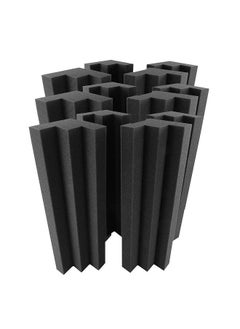 Buy 12 Pcs 30 * 7.5 * 7.5Cm Acoustic Foam Panels High Density Sound Insulation Fire Retardant Wedge Foam For Home Studio Theater in Saudi Arabia