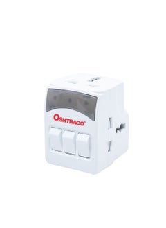 Buy Oshtraco 3-Way Switch Universal Adaptor (Ma-1020S) in UAE