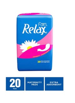 Buy Relax sanitary pads for women, 20 pieces in Saudi Arabia