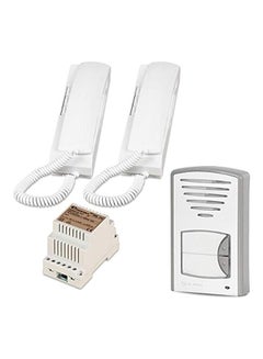 Buy Intercom 2 Lines Including Panel 2 Headphones  And 5-Pin White Italian Power Adapter, From Farvisa in Egypt