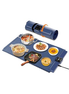 Buy Food Heater Electric Heating Plate: Silicone heating pad, 5 levels of temperature automatically turn off, foldable to roll up the heating pad in Saudi Arabia