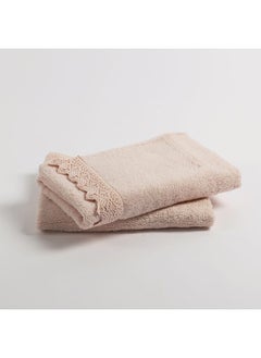 اشتري Lacy Hand Towel, Blush - 500 GSM, 80x50 cm في الامارات