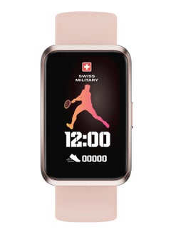 اشتري Swiss Military Rhine2 Smart Band 1.57” Display, Bluetooth Calling, Multi Language, Health & Sports Tracking, 7 Days Battery, IP67, iOS/Android Compatible, Pink Strap في الامارات