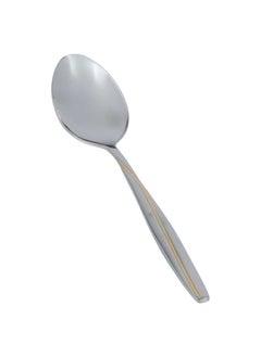 Buy A set of silver and gold eating spoons, 6 pieces in Saudi Arabia