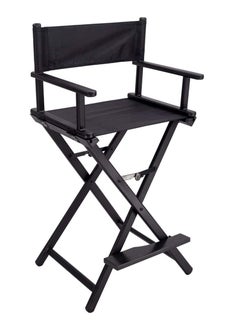 Buy TOMSUN Director Aluminum Lightweight Makeup Artist Chair - Black Professional Portable Director Chair Foldable Makeup Chair in UAE