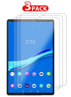 Buy 3 Packs For Lenovo M10 Plus Tablet Screen Protector Anti-Glare 9H Hardness Tempered Glass Scratch Resistant HD Display Screen Protector in UAE