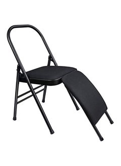 Buy Yoga Folding Chair with Lumbar Back Support Versatile Yoga Chair Foldable Balance Training Auxiliary Chair in UAE