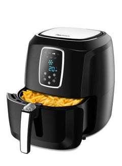Buy XL Air Fryer 5.5L 1800W With Digital Display Timer And Fully Adjustable Temperature Control For Healthy Oil Free & Low Fat Cooking in UAE