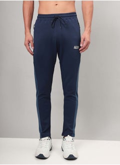 Buy Contrast Side Panel Track Pants with Zip Pocket in Saudi Arabia